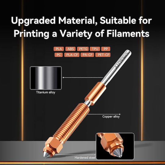 Kit Cap de Tiparire pentru Imprimante 3D Creality K1/k1 Max/k1c Elemente de Încălzire Ceramice Suportă Până la 300°C Viteză Mare de Tipărire Până la 600 Mm/s Multifuncțional