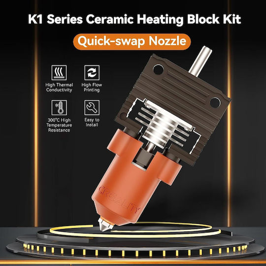 Kit Cap de Tiparire pentru Imprimante 3D Creality K1/k1 Max/k1c Elemente de Încălzire Ceramice Suportă Până la 300°C Viteză Mare de Tipărire Până la 600 Mm/s Multifuncțional