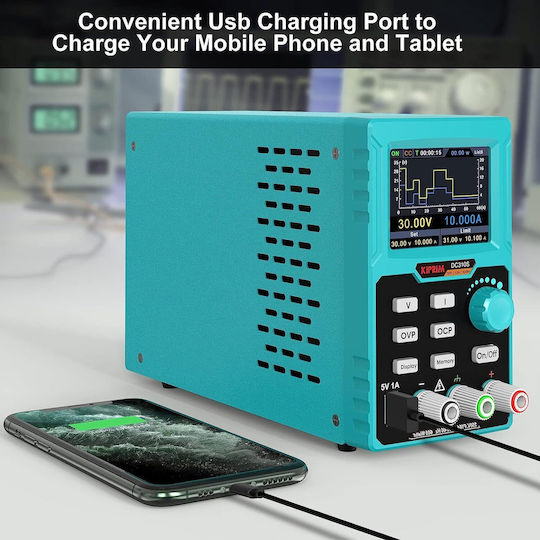 Surse de Alimentare pentru Laborator Programabile 0-30 V 0-10 A Ecran Led Interfață Usb Control Ventilator Răcire Port Încărcare 5V Protecție La Suprasarcină Ocp Protecție La Tensiune Înaltă Ovp Multifuncțional