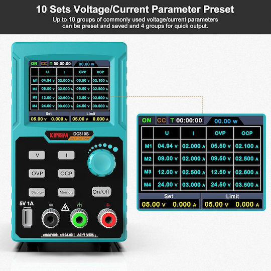 Surse de Alimentare pentru Laborator Programabile 0-30 V 0-10 A Ecran Led Interfață Usb Control Ventilator Răcire Port Încărcare 5V Protecție La Suprasarcină Ocp Protecție La Tensiune Înaltă Ovp Multifuncțional
