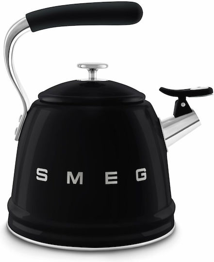 Smeg Τσαγιέρα Ανοξείδωτη Μαύρη 2300ml