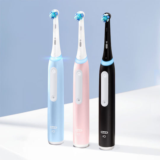 Oral-B iO Series 2 Ηλεκτρική Οδοντόβουρτσα με Αισθητήρα Πίεσης Night Black / Calm Pink Διπλή Συσκευασία