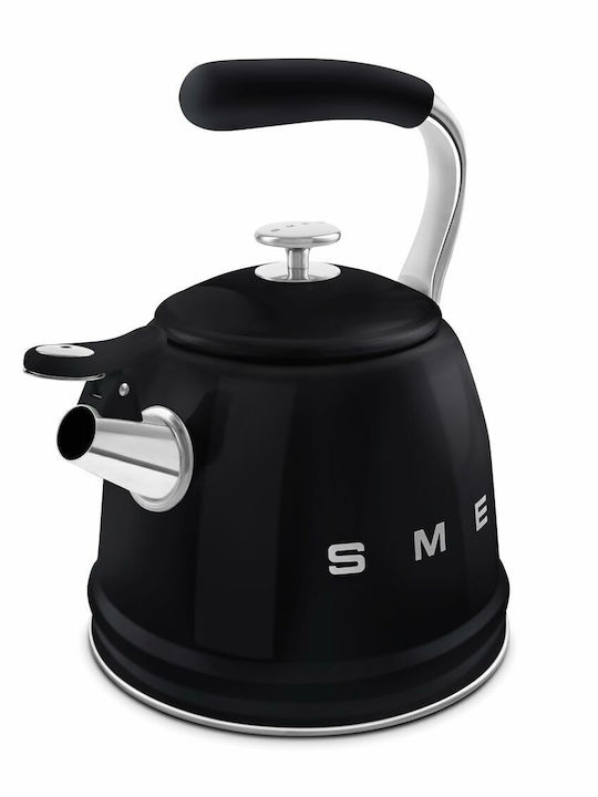Smeg Τσαγιέρα Ανοξείδωτη Μαύρη 2300ml