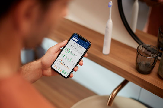 Philips Sonicare DiamondClean 9000 Elektrische Zahnbürste mit Drucksensor Weiß