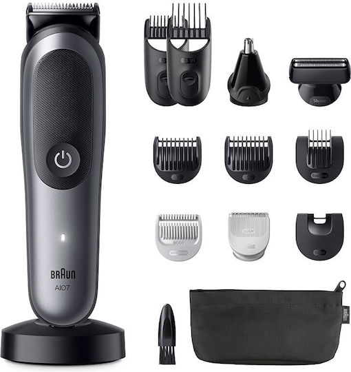 Braun Series 7 Σετ Κουρευτικής Μηχανής Μαύρο AIO7560