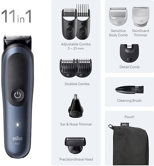 Braun All-in-one Series 7 Set Reîncărcabilă Mașină de Tuns Negru AIO7540