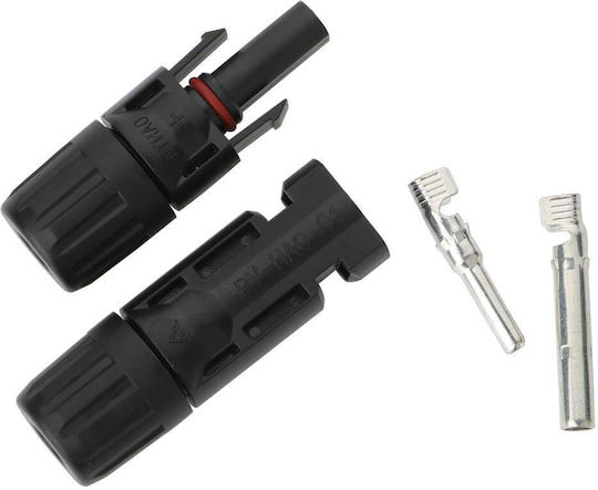 Set 20 Conectori MC4 Fotovoltaic Panou Bărbat Femeie Chei Speciale Ip67 Cablu Solar 2.5 Mm² 4 Mm² 6 Mm² Negru
