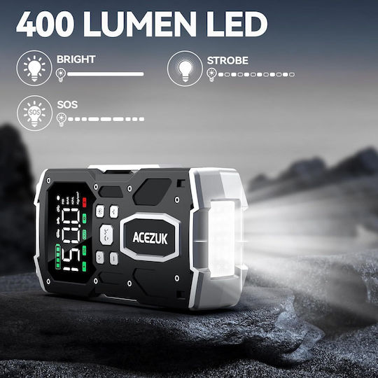 Starter Portabil Pentru Baterii Auto și Motocicletă 26800mAh Cu Bancă De Alimentare USB și Obiectiv 12V