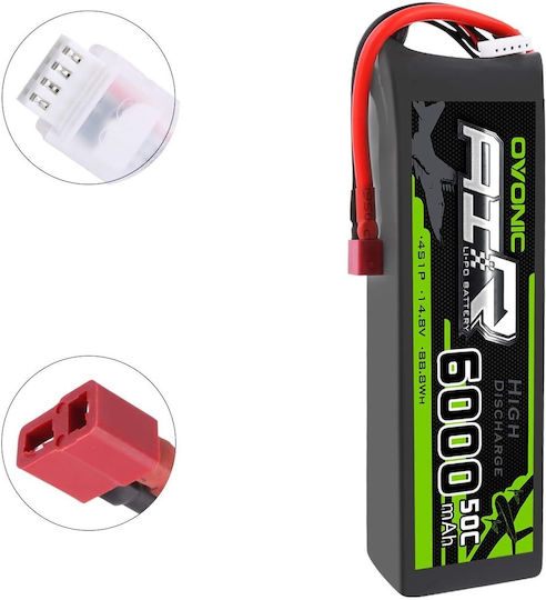 Baterie Li-Po 4s 14.8 V 6000 Mah Deans T Plug Conector FPV UAV Mașină RC Avion Drone Helicopter