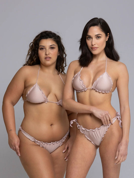 Set Bikini Τριγωνάκι Ροζ