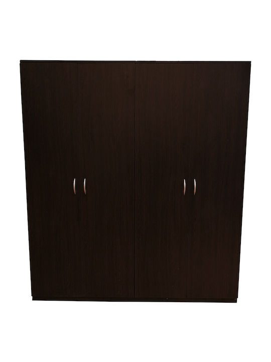 Τετράφυλλη Ντουλάπα Wenge 180x55x200cm
