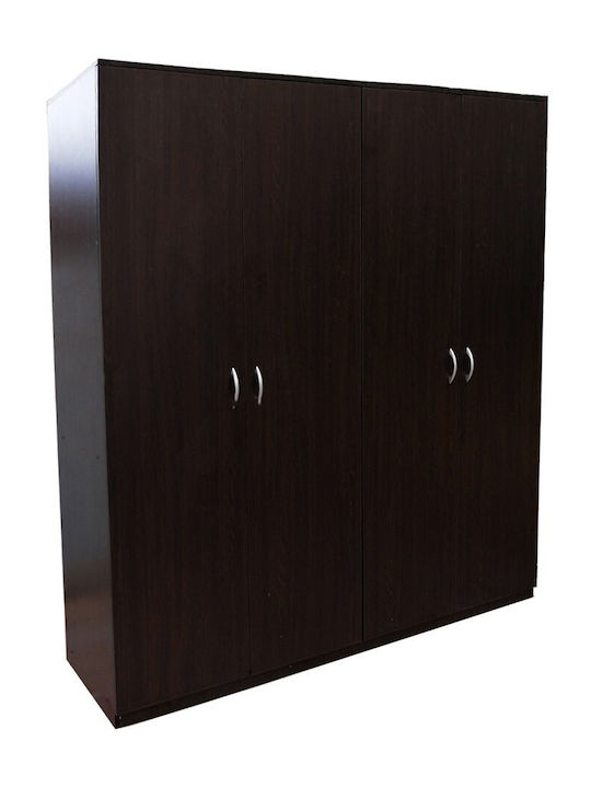Τετράφυλλη Ντουλάπα Wenge 180x55x200cm