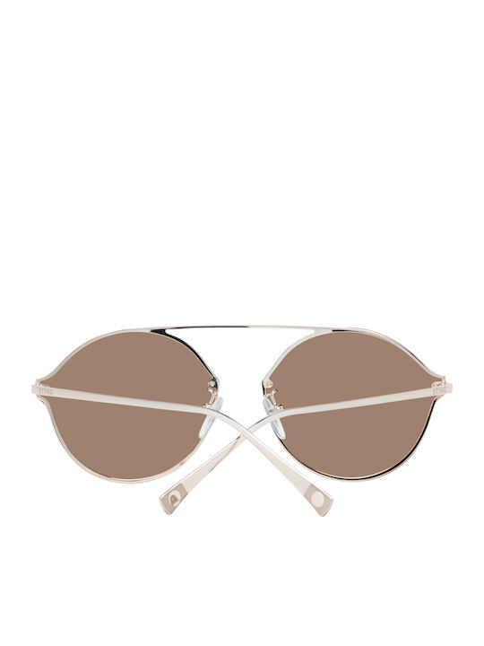 Sting Unisex Sunglasses with Black Metal Frame and Brown Polarized Lens SST191 300G