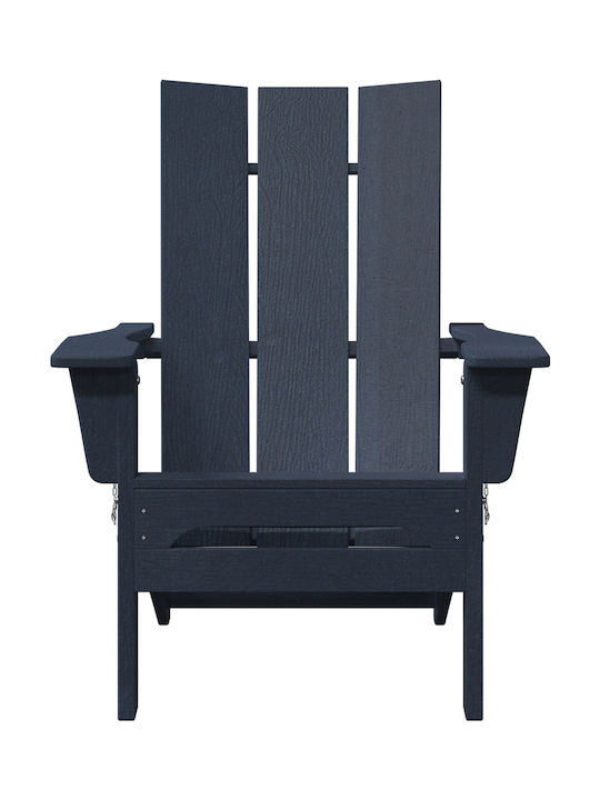 Scaun de exterior Lemn Navy Blue 2buc 74.5x80.5x90cm