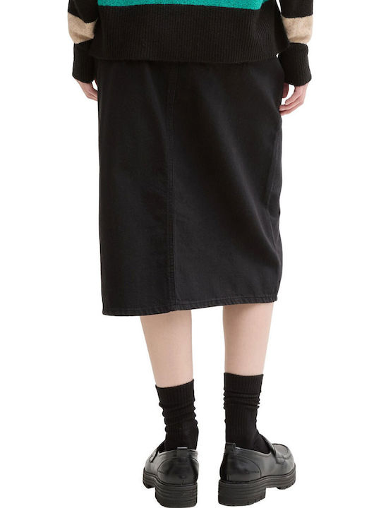 Denim Midi Rock Deep Black