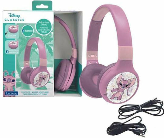 Lexibook Lexibook Bluetooth Wireless On Ear Headphones with 4 hours of Operation Pink