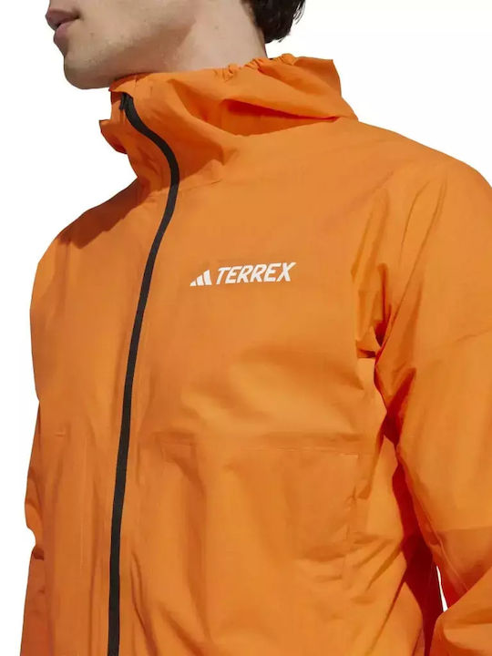 Terrex Xperior Athletic Jacket Waterproof Semi Impact Orange