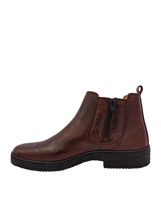 Leder Braun Chelsea Stiefeletten