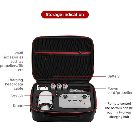 Geantă de transport Negru pentru DJI Mini 4K / Mini 2 29x11x21cm