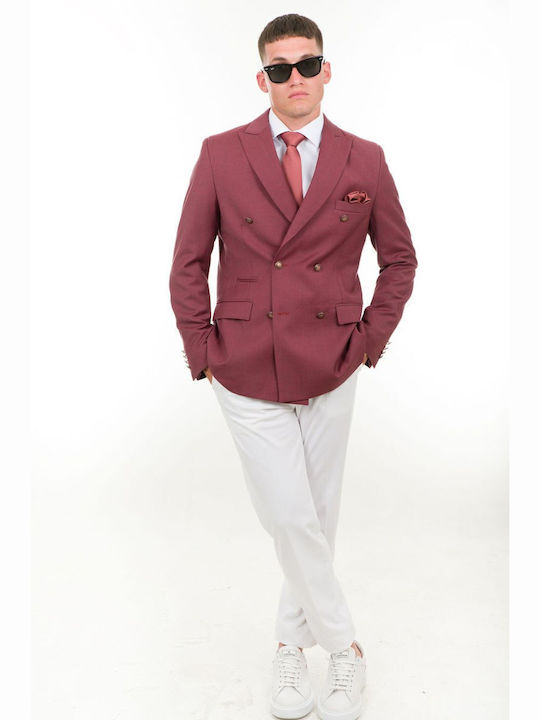 Men's Suit Jacket Pomegranate