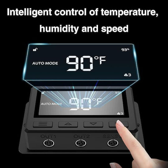 Ventilatoare Industriale Duct Ventilator 150 Mm Debit 688 M³/h Control Smart Wifi App 3000 Rpm 31 Db Control Temperatura Umiditate Instalatii Interne Agricultura Verticala Uscare Comerciala Filtrare Aer