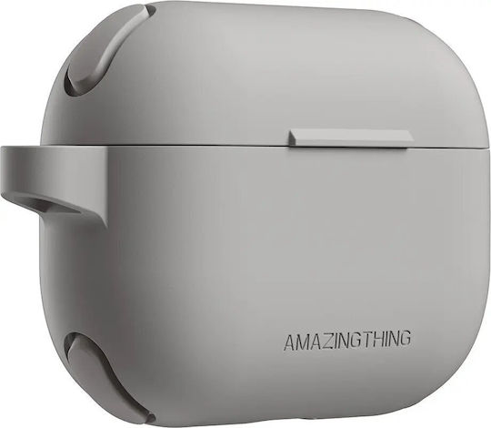 AmazingThing Omni Θήκη Σιλικόνης σε Γκρι χρώμα για Apple AirPods Pro 2