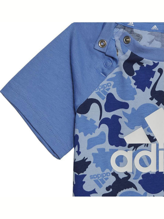 Комплект Лято 2бр Син Dino Camo Allover Print