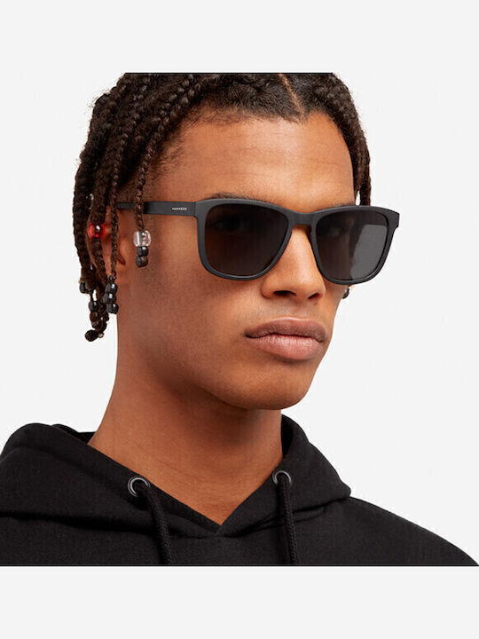 Hawkers Zhanna Unisex Sunglasses with Black Plastic Frame and Gray Polarized Lens HZHA22BBTP