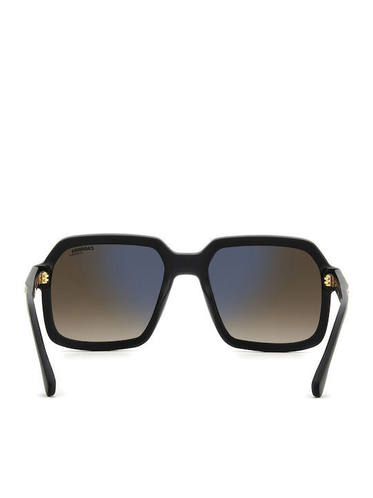 Carrera Men's Sunglasses with Black Horn-Rimmed Frame and Grey Gradient Lens 08/S 003/86