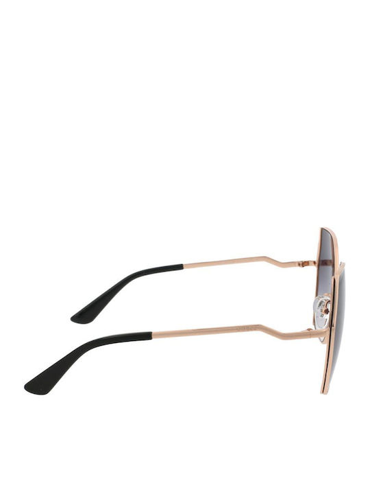Guess Ochelari De Soare Pentru Femei Cu Ramă Metalică Auriu Și Lentile Gri Degrade