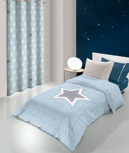 Saint Clair Pirineo Kids Duvet Cover Single Cotton Blue 160x220cm