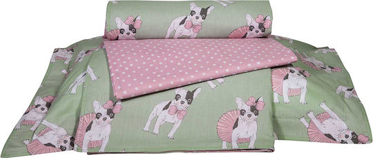 Greenwich Polo Club 8826 Комплект Детски Плик за Завивка Единичен с Калъфка Памучен Pink - Mint 160x240бр