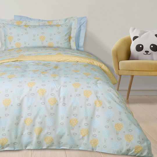 Das Home Комплект Детски Плик за Завивка Единичен с Калъфка Light Blue 160x240бр