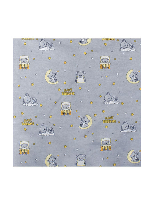 Dimcol Детски Плик за Завивка Единичен Памучен Сив 160x240бр