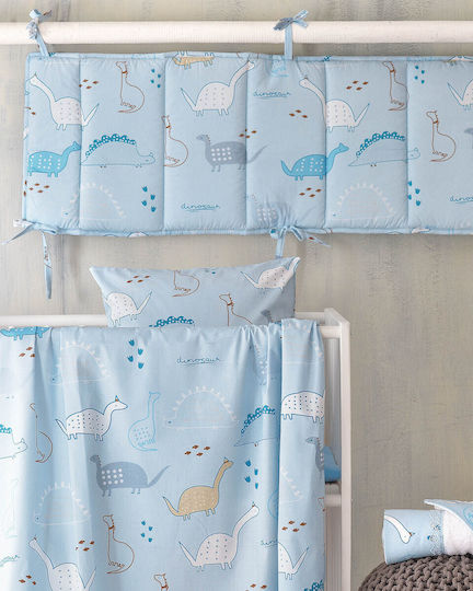 Rythmos Stomp Set Kids Duvet Cover Single with Pillowcase Cotton Light Blue 160x250cm