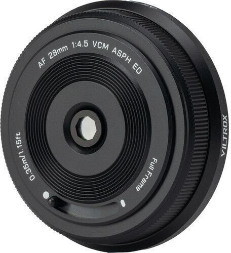Viltrox Full Frame Φωτογραφικός Φακός AF 28mm f/4.5 Pancake για Nikon Z Mount Μαύρος