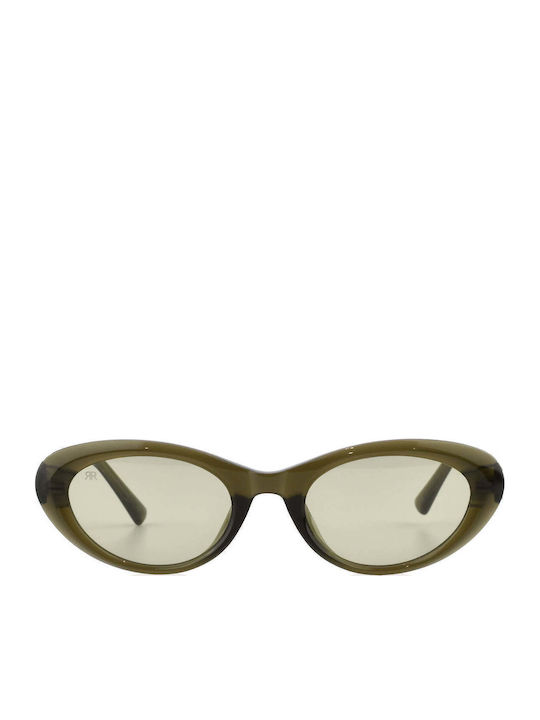 Red Raven Eclipse Women's Sunglasses with Green Plastic Frame and Green Lens rd-000027-OLIVE-52776450457934