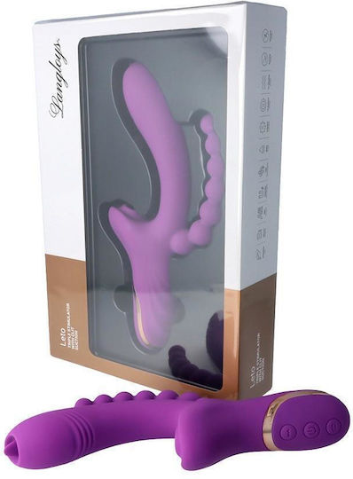 Langloys Leto Vibrator Iepurele 22.1cm Violet