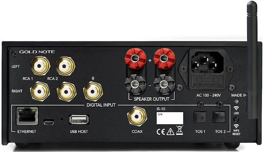 Gold Note IS-10 Integrated Hi-Fi Amplifier Stereo 140W/4Ω 90W/8Ω Gold