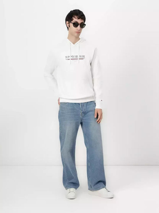 Sweatshirt with Hood White