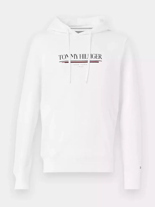 Sweatshirt with Hood White