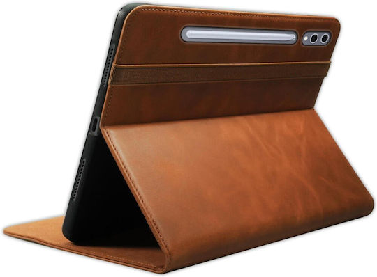 Rosso Deluxe Flip Cover Δερμάτινη Καφέ (Samsung Galaxy Tab S10 Plus, S9 Plus)