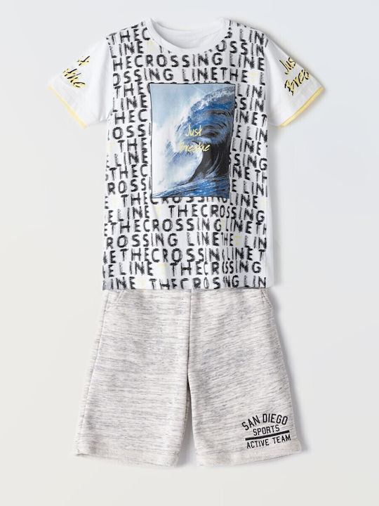 Kinder-Set mit Shorts Sommer 2Stück White