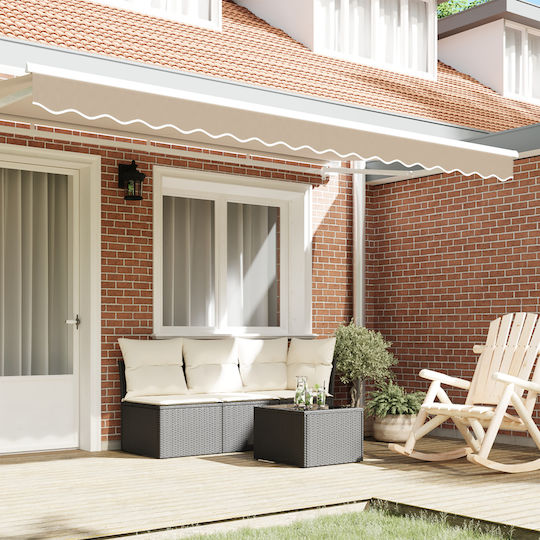 vidaXL Markisenstoff Beige 0.2x3.8m