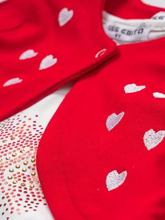 Kids' Set with Shorts Summer 3pcs Red