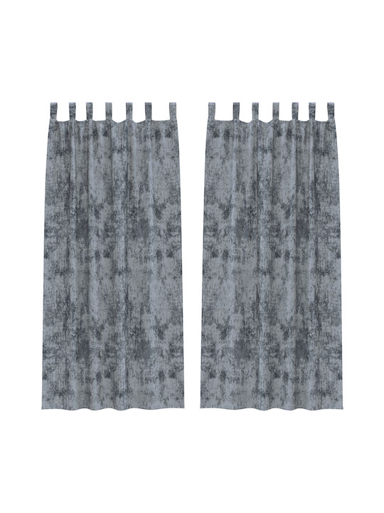 vidaXL vidaXL Window Curtain Set with Tunnel Gray 140x225cm