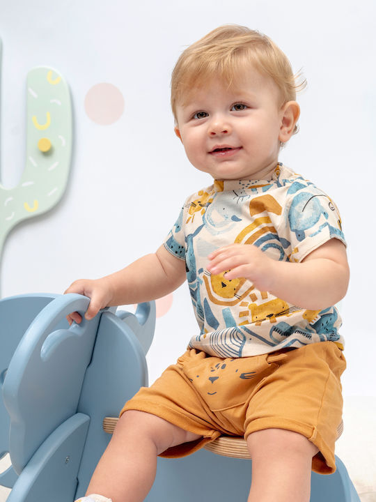 Kinder-Set mit Shorts Sommer 2Stück Ink Wild Animals