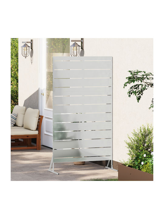 vidaXL Decorative Metal Room Divider with 1 Panel 100x180cm