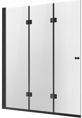 Vevor Fixed Side Bathtub 129.5x142.2cm Black