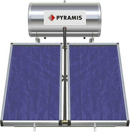 Pyramis Ecoline Ηλιακός Θερμοσίφωνας 160lt Glass Διπλής Ενέργειας 2τ.μ. Επιλεκτικός